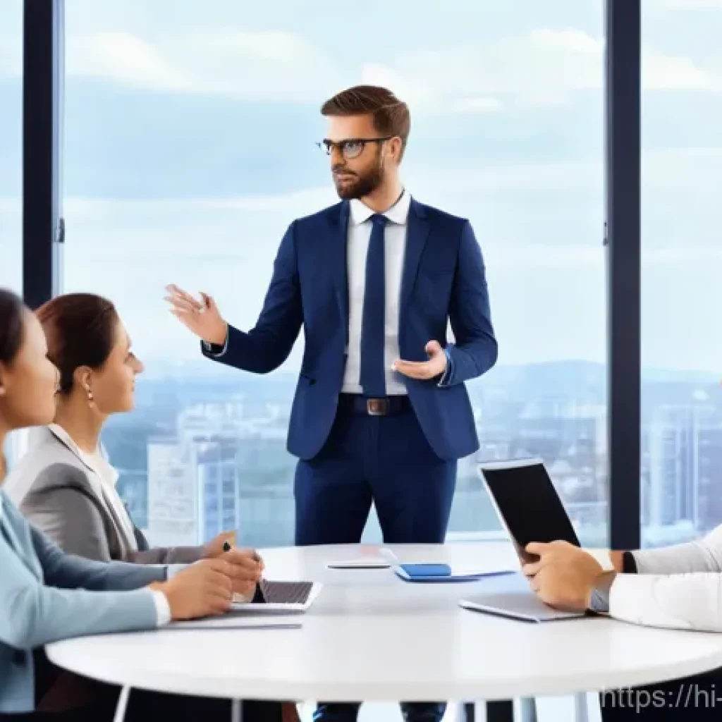 경영지도사와 리더십 개발 프로그램 - **Prompt 1: Business Consultant Guiding a Startup Team**
    A highly detailed, realistic image feat...