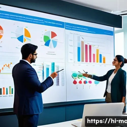 경영지도사와 비즈니스 프로세스 개선 - A professional business environment showcasing a detailed process mapping session: a diverse team of...