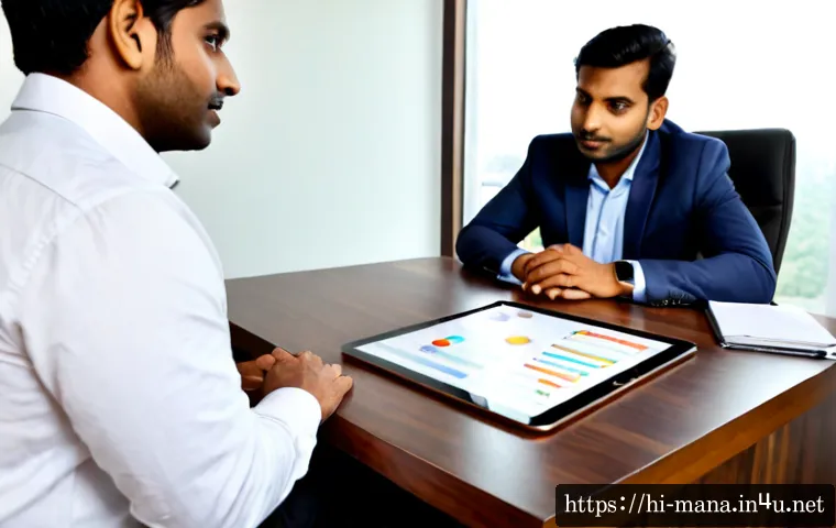 경영지도사와 고객 중심의 비즈니스 설계 - Photorealistic business consulting meeting in a modern Indian office, experienced management consult...